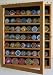 56 Challenge Coin / Poker Chip / Antique Coin Display Case Holder Cabinet - OAK Finish (COIN56-OA)