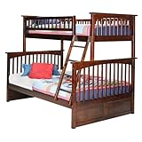 Columbia Twin Over Full Bunk Bed - Antique Walnut