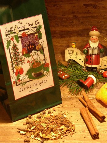 Salt Spring Tea Festive Delights Winter Herbal Tea - 1.9oz Bag by The Salt Spring Tea Co.