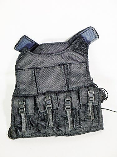 1/6 Scale Action Figure Accessory Armor Battle Vest Style 4 Black Color Fit for 12" Figure
