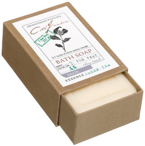 Cote Jardin Olive Oil Green Tea Soap, Green Tea, 8-Ounce Boxes (Pack of 3) by Cote Jardin