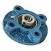 UCFC202-10 Flanged Mounted Bearing, 4 Bolt, 5/8" Inside Diameter, Set screw Lock, Cast Iron, Inch