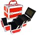 Health & Personal Care : Red Makeup Case w/ Mirror