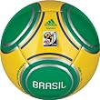 Adidas WC10 Capitano Brazil Mini Soccer Ball, Sunshine/Twilight Green/Metallic Silver, 1