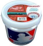 Rawlings WALCROLB6PK Practice Baseballs 6 Pack With Bucket