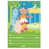 Childrens In the Night Garden Party Invitations, pad of 20, with envelopes