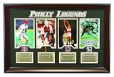 Philly Sports Legends- Philadelphia Philles Mike Schmidt, 76er's Wilt Chamberlain, Flyer Bernie Parent, and Eagle Reggie White Framed Collage