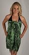 Traditional Javanese Sarong - Green Birds of Paradise