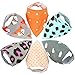 Baby Bandana Burp Bibs for Drooling and Teething 6 Pack Gift Set (Girls Soft)