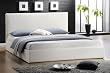 Doppel Bett Ehebett Kingsize Lederbett Bond Rindsleder wei� +Lattenrost in 180x200 cm Design Leder Doppelbett Betten Schlafzimmer M�bel 2011