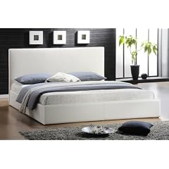 Bond Lederbett Bett G�stebett Himmelbett weiss Einzelbett Designerbett Komfortbett + Lattenrost Jugendbett Holzbett in 140x200 cm Betten Polsterbetten 2012