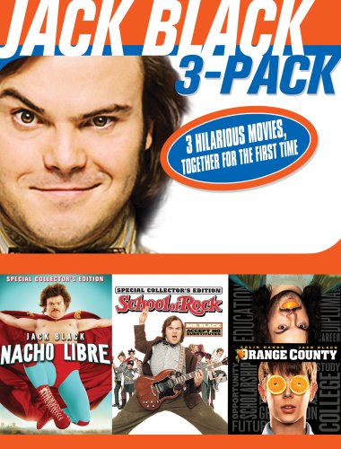 Jack Black 3 Pack (Nacho Libre School of Rock Orange County) by Chevy Chase Videos
