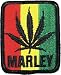 Bob Marley Pot Leaf Rasta Flag Logo Iron On Patch