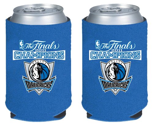 Set of (2) 2011 NBA Champions Dallas Mavericks Basketball Can Kaddy Koozie Coler Huggie