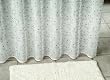 Duschvorhang Textil ~ Motiv: Blumen / Ranken ~ Farbe: wei� und kupfer ~ Ma�e: 180 x 200 cm ~ 100 % Polyester ~ mit 12 �sen ~ ohne Duschringe