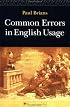 Common Errors in English Usage