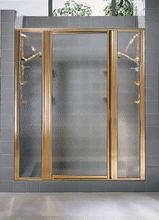 Kohler Focal Framed Obscure Custom Pivot Shower Door With Inline Panels K-711400-B-0