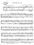 Sonata No. 20 Op. 49, No. 2: Instantly download and print sheet music