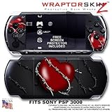 Barbwire Heart Red WraptorSkinz Skin and Screen Protector Kit fits Sony PSP ....
