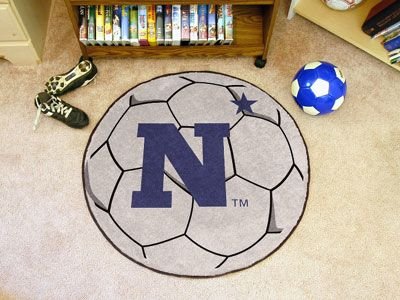 Buy Navy Midshipmen NCAA Soccer Ball Round Floor Mat (29) by Fan Mats