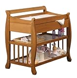 IMAGE OF Stork Craft Heather Dressing Table with Drawer, Honey Pine