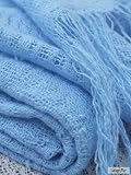 Linen Scarf Sky Blue Eve
