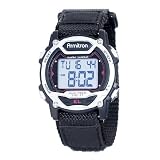 Armitron Women's 457004BLK Silver-Tone and Black Chronograph Digital Sport Watch