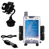 T-Mobile iPAQ h6315 Auto Cup Holder with Car Charger - Uses Gomadic TipExchange