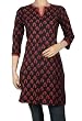 Cotton Indian Long Kurta Top Tunic with Hand Block Print Work Size XL XL