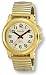 Avalon Mens EZC Low Vision One Button Talking Watch, Gold-Tone Flex # 2506-1B