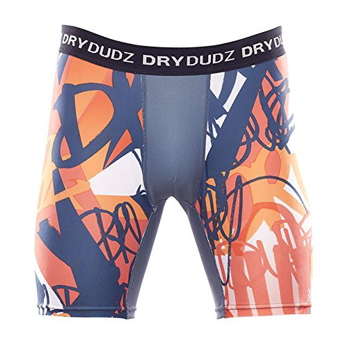 Dry Dudz Men's Compression Quick Dry Shorts, Orange
