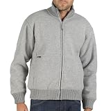 Schott Sweat à Fermeture Éclair Doublure Sherpa Homme Marne Gris