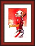 Framed John Elway Stanford Cardinal - Cherry Double Mat