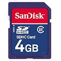 4GB Sandisk SDHC Speicherkarte ( 4 GB SD SDHC) f&uuml;r Canon Digital IXUS 990 IS Digitalkamera + Rydges Card Speicherberechnung