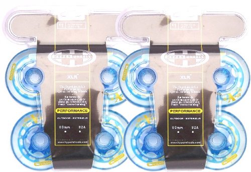 HYPER 80mm 82a XLR Inline Skate Wheels Outdoor NEW (8)