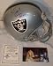 Tim Brown Autographed/Hand Signed Oakland Raiders Full Size Deluxe Replica Football Helmet with Raid