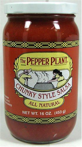 The Pepper Plant All Natural Chunky Style Salsa 16 Ounce Jar by The Pepper Plant