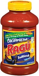 Ragu Pasta Sauce, Old World Style, Traditional, 45-Ounce Bottles (Pack of 4)
