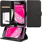 BLU Studio 5.0 C HD D534u Case, Abacus24-7 BLU Studio 5.0C HD Wallet Case with Flip Cover, Stand and Pockets for ID, Credit Cards - Black BLU Studio 5.0 C HD D534u Flip Case