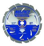 Irwin Tools 4935625 12-Inch x 8T Polycrystalline Diamond Fiber Cement Circular Saw Blade with 5/8-Inch Arbor