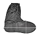 Black Waterproof Motorcycle Rain Gear Boot Shoes Cover Gaiter Side Zippered Men US 10-11