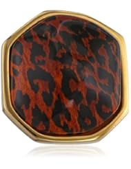 Kenneth Jay Lane Leopard Print Nugget Earrings