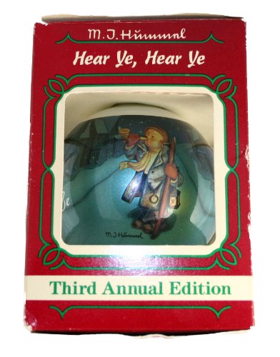 M.J. Hummel Ornament Hear Ye,Hear Ye 1985 3rd Annual The Ornament Collector’s Club M.J. Hummel Ornament Hear Ye,Hear Ye 1985 3rd Annual The Ornament Collector’s Club