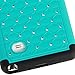 Galaxy Note 4 Case, Style4U Galaxy Note 4 Studded Rhinestone Crystal Bling Hybrid Armor Case Cover for Samsung Galaxy Note 4 with 1 HD Screen Protector and 1 Stylus [Teal/Black]