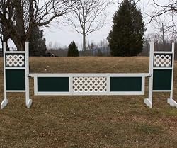 1 Panel Center Lattice Gate Wood Horse Jumps 12ft