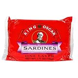 King Oscar Mediterranean Sardines,  3.75 Ounce Tins (Pack of 12) by King Oscar Best Price