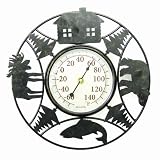 Chaney Instrument 11 Inch  Indoor/Outdoor Thermometer, Lodge