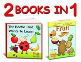activity books - learn the fruits names and how to draw fruit step by step (activity books for kids collection)