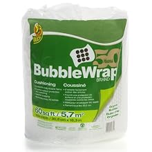 Duck Brand Bubble Wrap Protective Packaging, 12&amp;#34; x 60' (1061835)