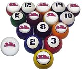Sports Fan Products NCAA Ole Miss Rebels Billiard Balls